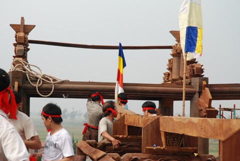 Hà Nội: Chùa Linh Quang tổ chức lễ an vị Long cốt (cất nóc) Đại hùng bảo điện ảnh 12 Hà Nội: Chùa Linh Quang tổ chức lễ an vị Long cốt (cất nóc) Đại hùng bảo điện ảnh 12