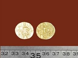 Pakistan: Khám phá di sản Phật giáo ở Kirana ảnh 1 dong tien vang duoc tim thay.jpg