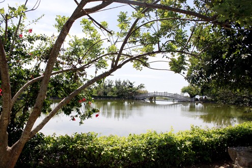 Tượng Phật khổng lồ trên ngọn núi cao 250 m ảnh 5 Ngoài việc trao kỷ lục đại phương cho pho tượng phật di lặc, Vietkings còn trao cho khu du lịch Hồ Mây - Núi Lớn danh hiệu kỷ lục quốc gia "Khu du lịch sinh thái có hồ nhân tạo lớn nhất nước".