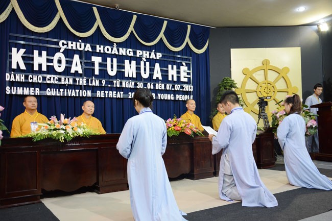 Khai mạc khóa tu mùa hè chùa Hoằng Pháp ảnh 4 hoangphap13.jpg