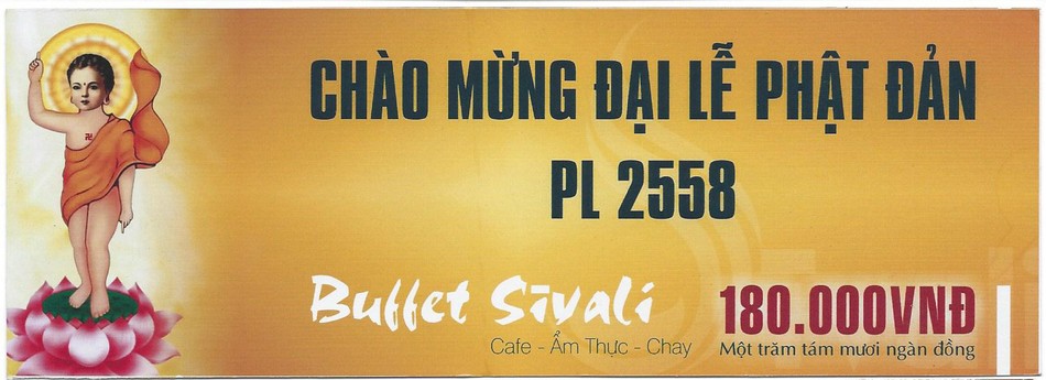 Nhà hàng chay Sivali tổ chức Buffet chay mừng Đại lễ Phật đản ảnh 1 hinh 1.jpg