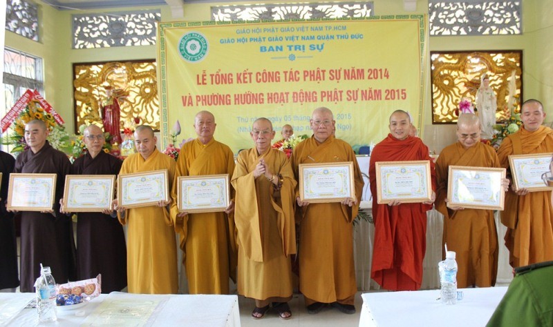 Phật giáo quận Thủ Đức tổng kết Phật sự ảnh 5 9TD.jpg