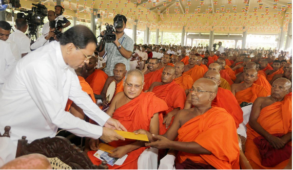 Tổng thống Sri Lanka tôn vinh Phật giáo ảnh 1 Tong thong.jpg