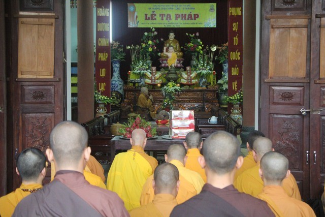 Thái Bình: Trường hạ Thánh Long tổ chức tạ pháp an cư ảnh 2 IMG_7266.jpg
