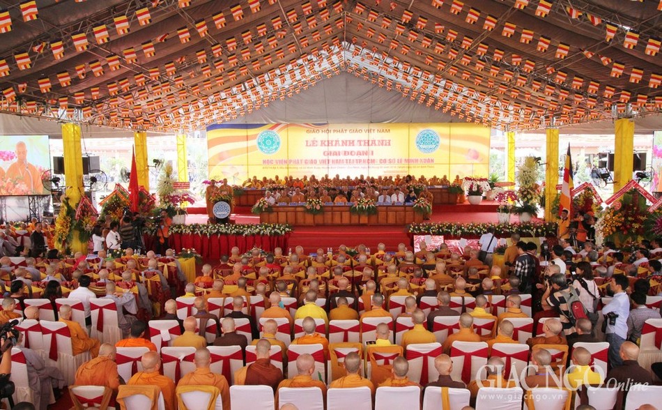 Long trọng khánh thành giai đoạn I cơ sở mới Học viện PGVN tại TP.HCM ảnh 32 VG -HV (13).jpg