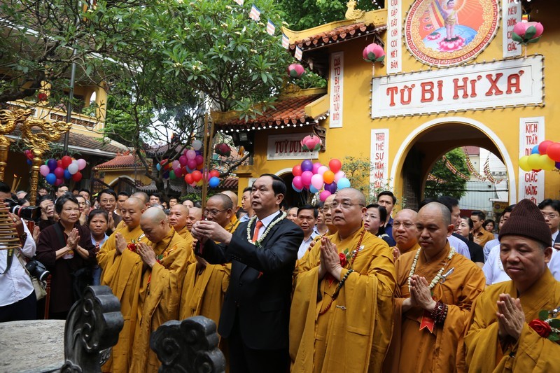 T.Ư Giáo hội trang nghiêm tổ chức Đại lễ Phật đản ảnh 2 1 hnoi 2.jpg