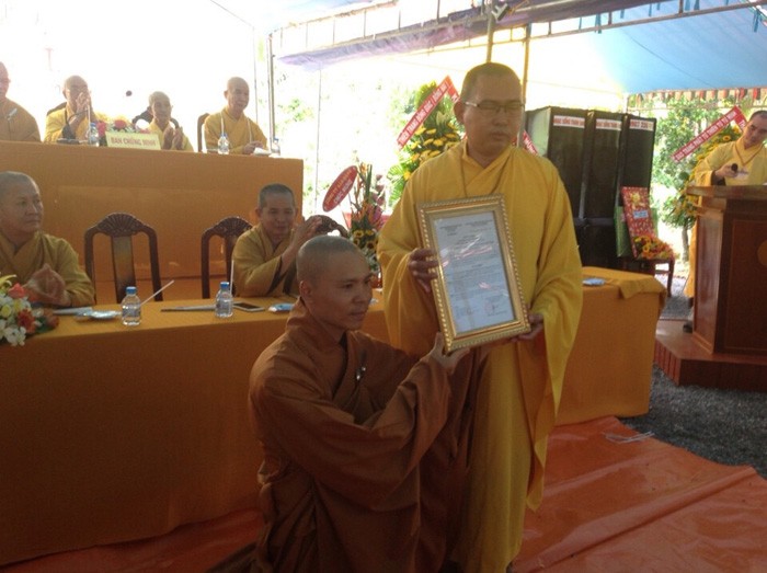 Tiền Giang: PG Chợ Gạo có thêm một ngôi chùa ảnh 3 1 chogao 2.jpg