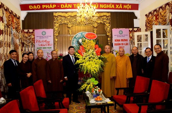 Ban Tôn giáo Chính phủ thăm và chúc Tết GHPGVN ảnh 2 bantongiao.jpg