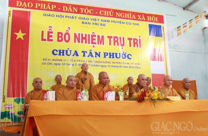TP.HCM: Cùng lúc bổ nhiệm trụ trì 2 chùa tại Củ Chi ảnh 6 16cc.jpg