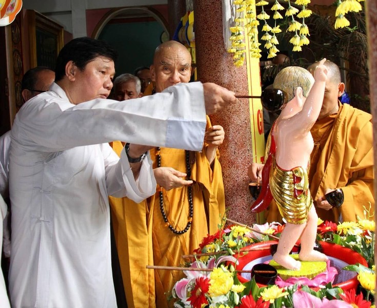 Tổ đình Vạn Thọ, chùa Báo Ân tổ chức lễ tắm Phật ảnh 1 vugiang3.jpg
