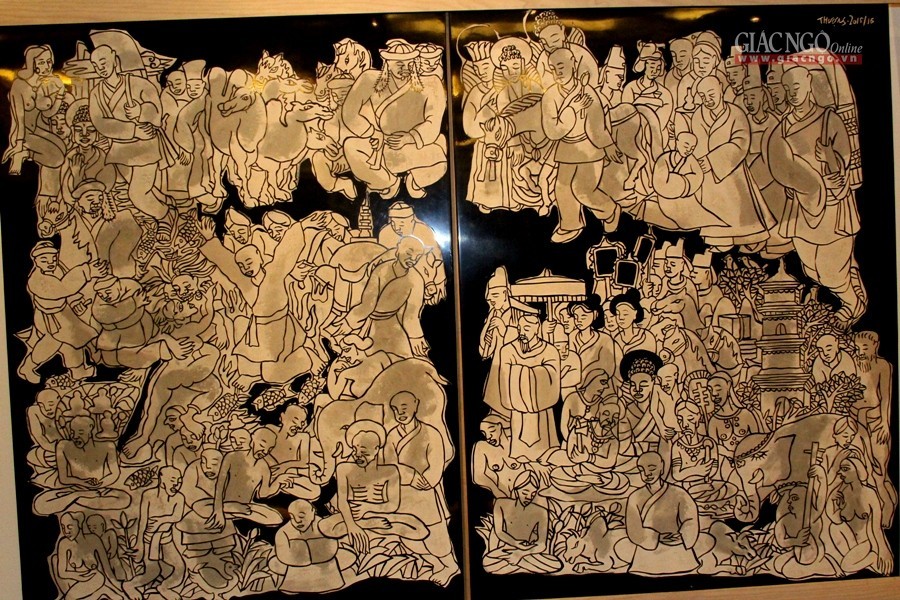 Triển lãm "Mỹ thuật Phật giáo đương đại" ảnh 13 12.jpg
