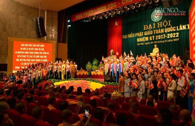 Trọng thể khai mạc Đại hội Phật giáo toàn quốc lần VIII ảnh 11 a km09.jpg