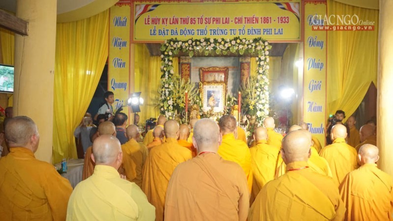 Huý kỵ Tổ Chí Thiền, khởi công trùng tu tổ đình Phi Lai ảnh 6 12.jpg