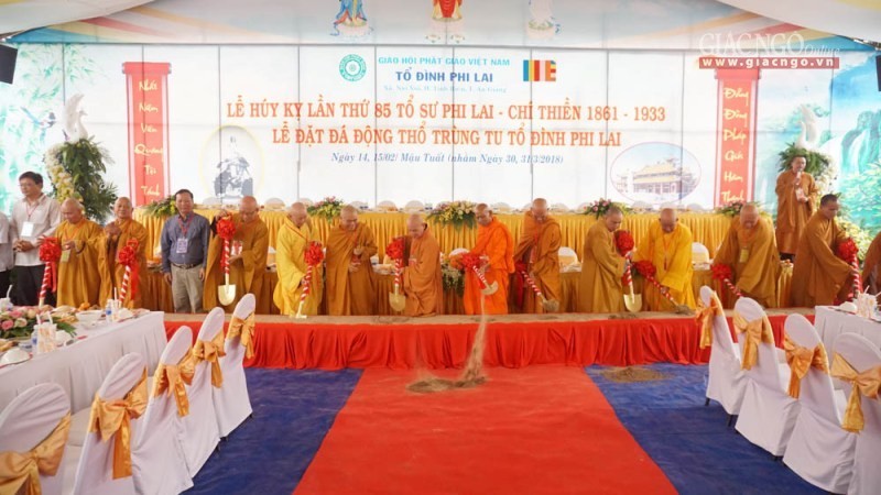 Huý kỵ Tổ Chí Thiền, khởi công trùng tu tổ đình Phi Lai ảnh 8 18.jpg