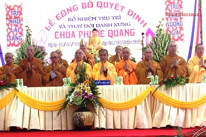 Đồng Nai: Bổ nhiệm trụ trì chùa Phước Quang ảnh 1 5.jpg