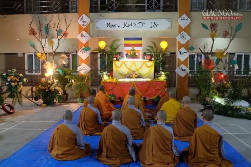 Tăng Ni sinh VN tại Ấn Độ đón Tết cổ truyền ảnh 1 IMG_2972.jpg