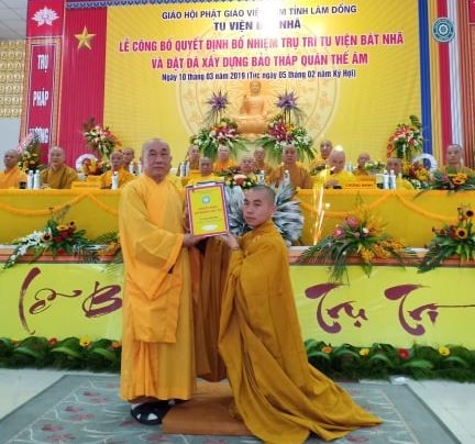 Lâm Đồng: Bổ nhiệm trụ trì tu viện Bát Nhã (Bảo Lộc) ảnh 3 batnha 2.jpg