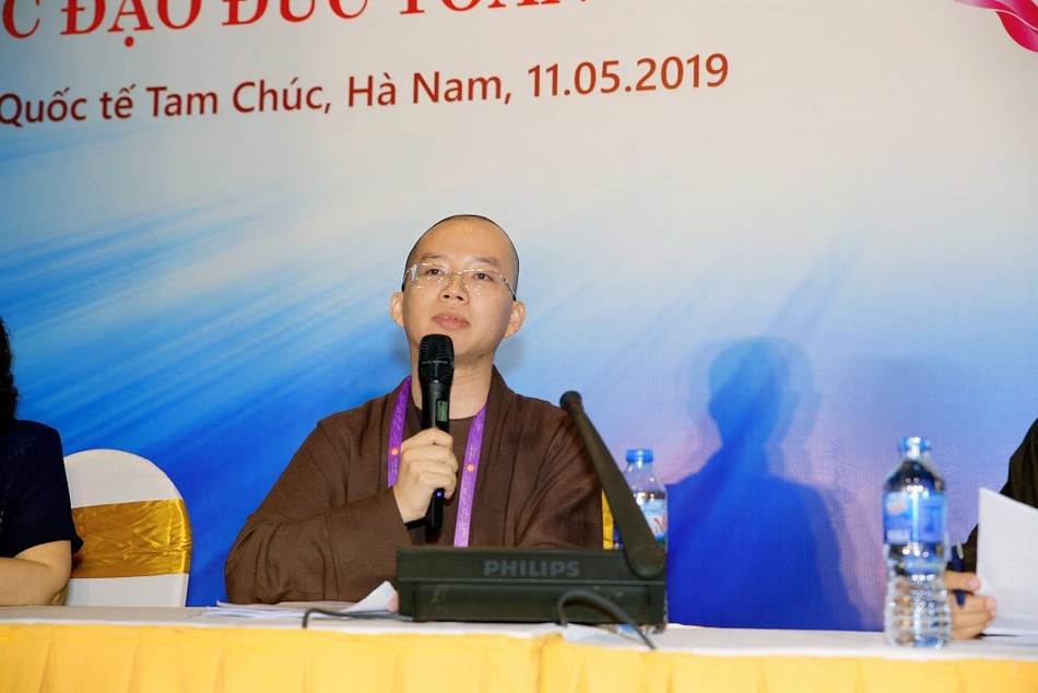 "Đại đức Thích Phước Nguyên" là một trong những học giả có bài được chọn thuyết trình tại diễn đàn hội thảo tiếng Việt trong khuôn khổ Đại lễ Vesak LHQ 2019 ở chùa Tam Chúc - Ảnh: undv2019vietnam.com aaa.jpg