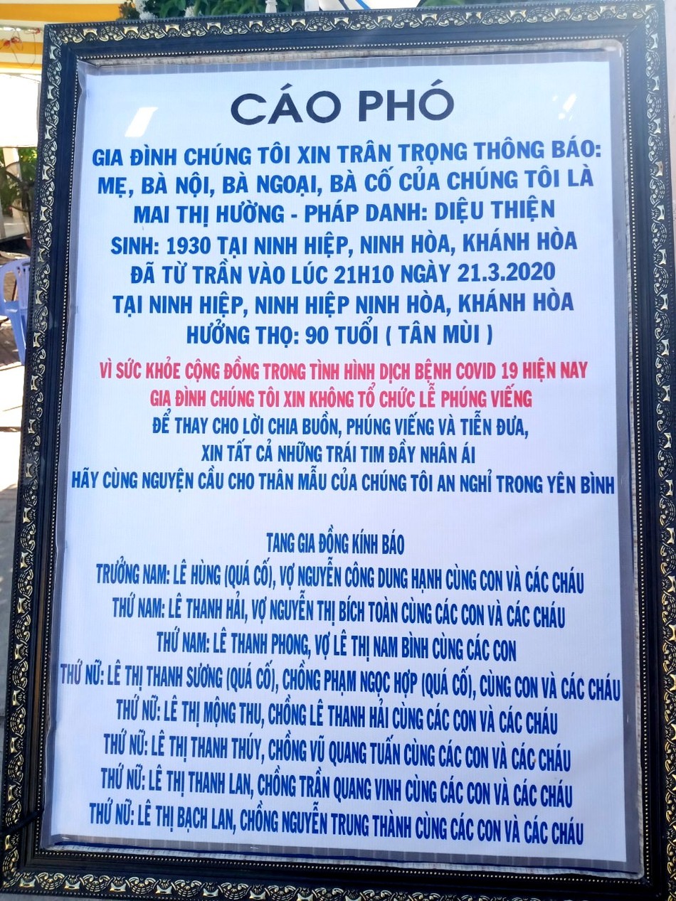 Gia đình một Phật tử “xin không tổ chức lễ phúng viếng” ảnh 1 Phat tu.jpg