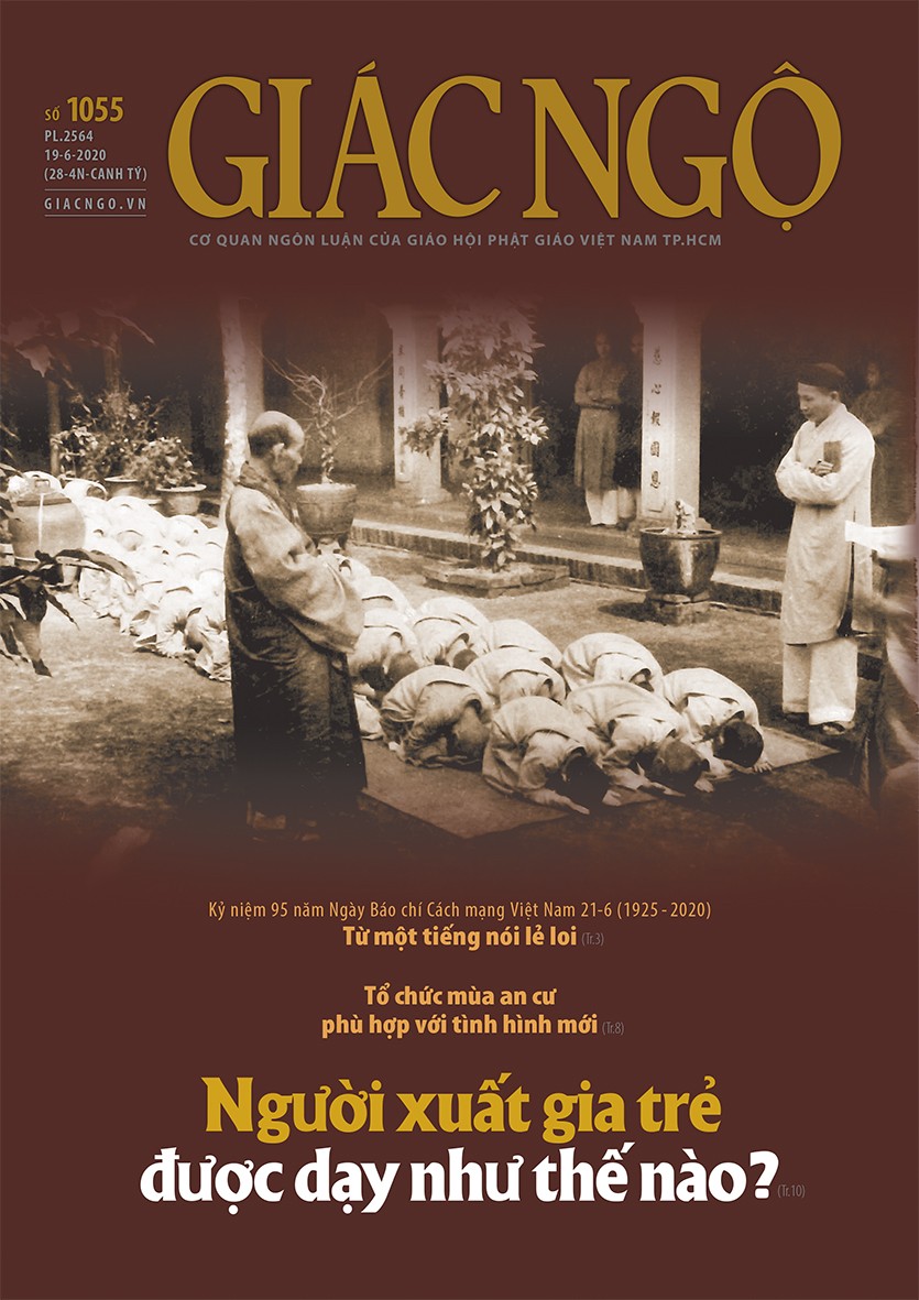 Giác Ngộ 1055: Người xuất gia trẻ được dạy như thế nào? ảnh 1 Bia 1055- 1.jpg
