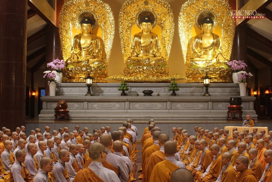 Hiện nay, chùa Thanh Tâm có hơn 220 chư Ni tu học - Ảnh: Nhuận Bảo 19760025dccf219178de.jpg