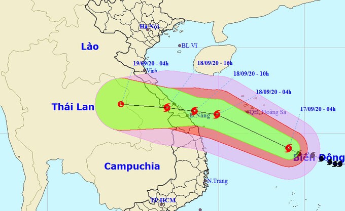 Bão Noul tăng cấp, hướng vào Quảng Bình - Quảng Ngãi ảnh 1 BAO NOUL.jpg