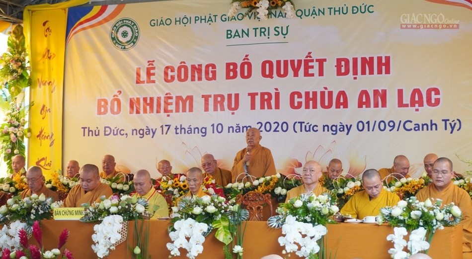 Thủ Đức: Bổ nhiệm trụ trì chùa An Lạc ảnh 4 9bn.jpg