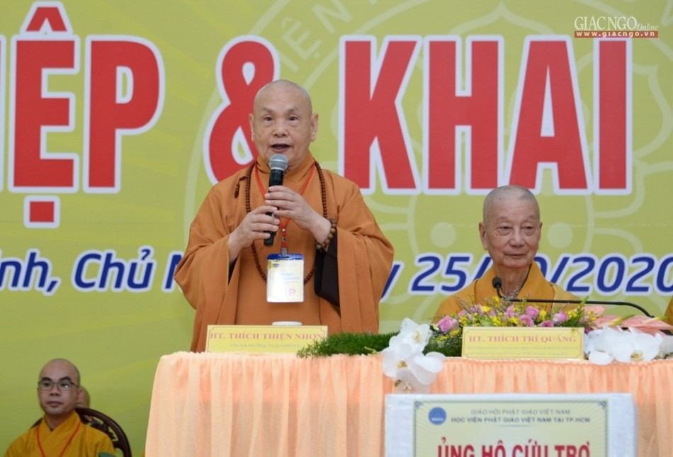 Trang trọng lễ tốt nghiệp Cử nhân, Thạc sĩ Phật học ảnh 4 BTN_0283.jpg