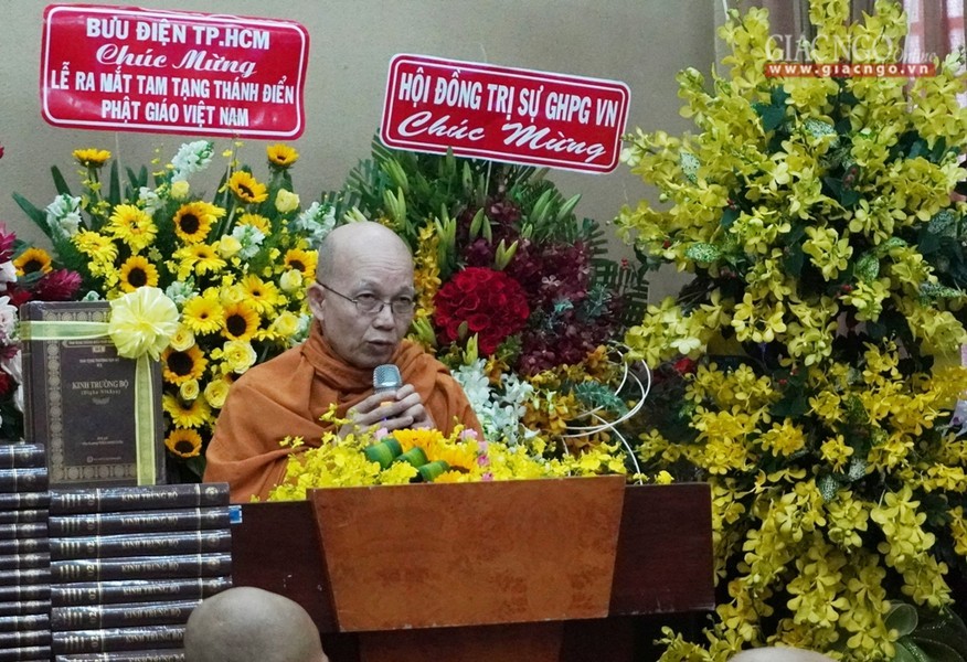 Lễ ra mắt ấn bản Tam tạng Thánh điển Phật giáo Việt Nam ảnh 4 5t.jpg